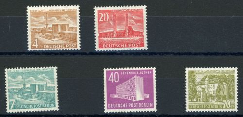 Berlin 112-113,121-123 Postfrisch Bauten Erg.-Werte