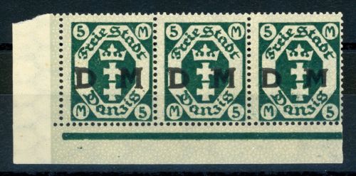 Danzig - Dienstmarken 24Y (3) Postfrisch 5 Mk. liegendes Wz.