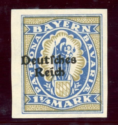 Deutsches Reich 130U Postfrisch 1 1/4 Mk. ungez