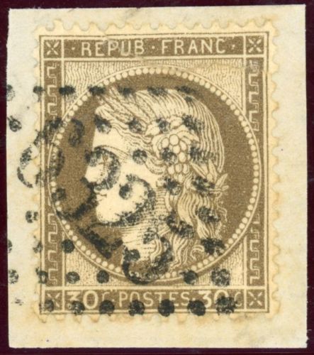 Frankreich 54 Briefstück 30 C. a. Kab-Bfst. mit besserem GC 6325