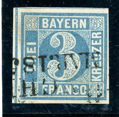 Bayern 2Ia Gestempelt 3 Kr. Pl. I