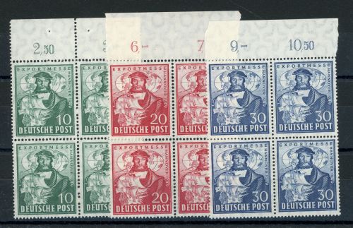 Bizone-Sondermarken 103-105 (4)OR Postfrisch Exportmesse in tadellos postfr. ...