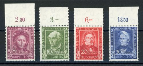 Bundesrepublik 117-120OR Postfrisch Wofa 1949 im tadellos postfr. OR-Satz