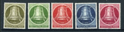Berlin 82-86 Postfrisch Glocke rechts kpl., tadellos postfrisch