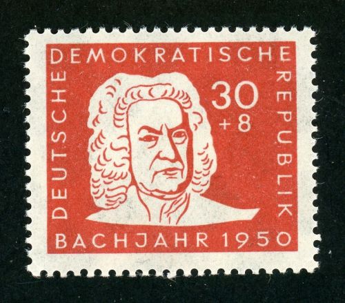 Ddr 258I Postfrisch 30 Pfg. Bach mit Plf. I, postfr. mit unmerkl. Haftpunkt
