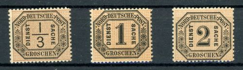Ndp-Dienstmarken 2, 4,5 Postfrisch 3 tadellos postfr. Werte