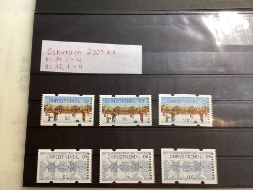 Österreich 2009 : Mich.-Nr.: ATM 14.1-4+15.1-4 Eindruck  Christkindl    **