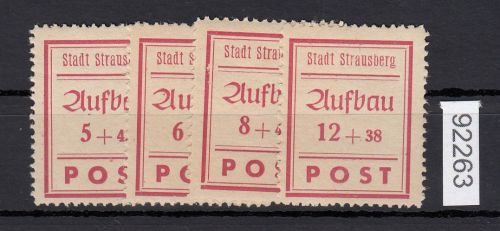 Strausberg, Mich.-Nr.: 34-37 A **