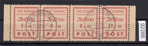 Strausberg, Mich.-Nr.: 34-37 A gestempelt   Zdr.