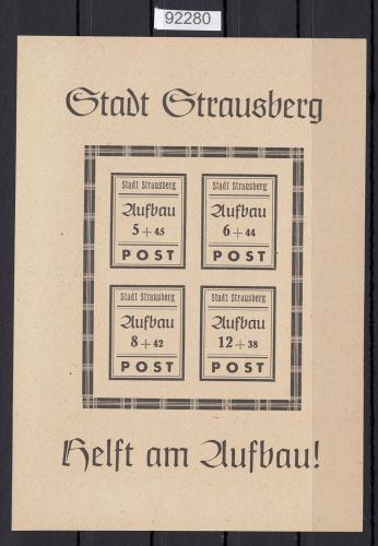 Strausberg, Mich.-Nr.: Block 2 II **    Type II   lesen
