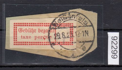 Halle OPD, 1923  Mich.-Nr.: 2 II a  gestempelt