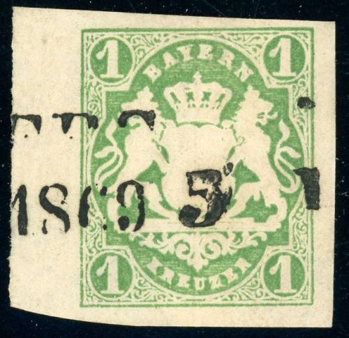 Bayern 14a Gestempelt 1 Kr. gr