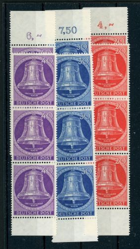 Berlin 103-105 (5) Postfrisch Glocke Mitte 20 bis 40 Pfg.