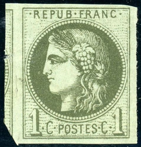 Frankreich 36 Postfrisch 1 C. Bordeaux, postfrisches breit-bis
