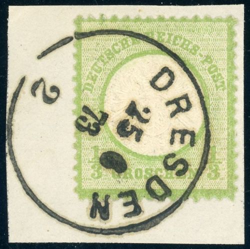 Deutsches Reich 17a Briefstück 1/3 Gr. gr