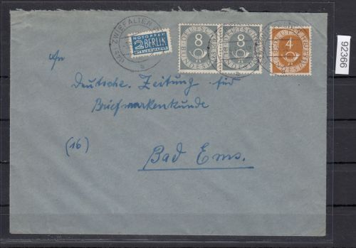 Bund 1951, Mich.-Nr.: 138   auf Paketkarte