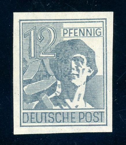 Alliierte Besetzung - Kontrollrat 947U Postfrisch 12 Pfg. Arbeiter ungez