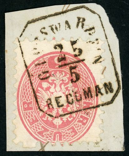 32 Briefstück GROSSWARDEIN RECOMAN 25/5, Rahmenst. a. Luxusbfst. 5 Kr.