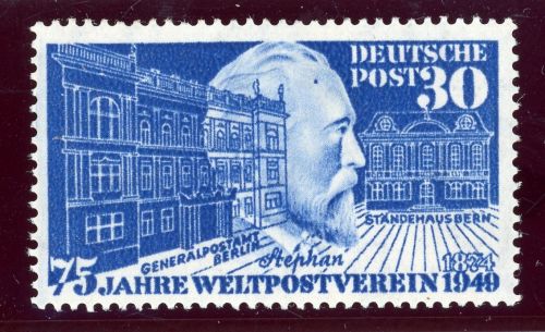 Bundesrepublik 116VI Postfrisch 30 Pfg. Stephan mit Plf. "Fleck auf der Stirn"