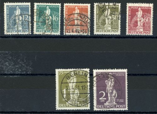 Berlin 35-41 Gestempelt UPU kpl., tadellos gest, ab 50 Pfg. gepr. Schlegel