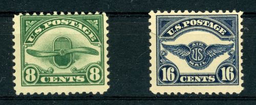 Usa 266-267 Ungebraucht mit Falz 8, 16 C. Flp. tadellos ungebr.