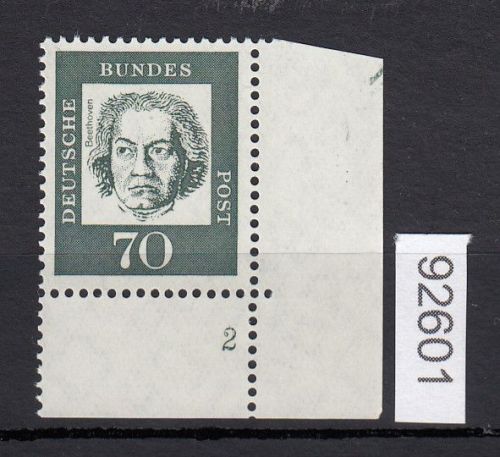 Bund 1961, Mich.-Nr.: 358 b y ** FN 2 Eckrand