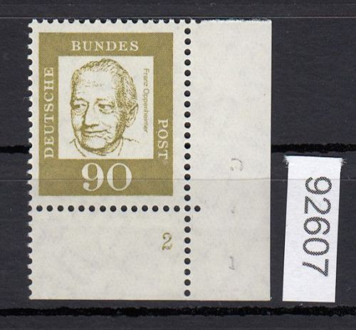 Bund 1961, Mich.-Nr.: 360 y ** FN 2 Eckrand