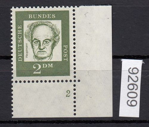 Bund 1961, Mich.-Nr.: 362 y ** FN 2 Eckrand