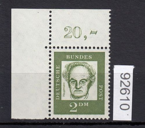 Bund 1961, Mich.-Nr.: 362 y **  Eckrand  LO