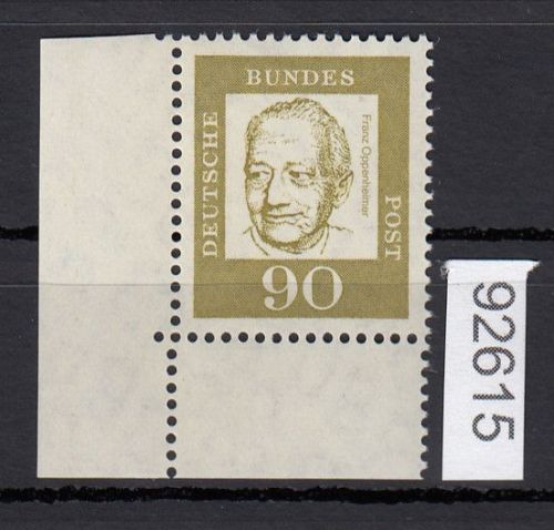 Bund 1961, Mich.-Nr.: 360 y **   Eckrand  LU