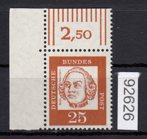 Bund 1961, Mich.-Nr.: 353 y **   Eckrand  LO