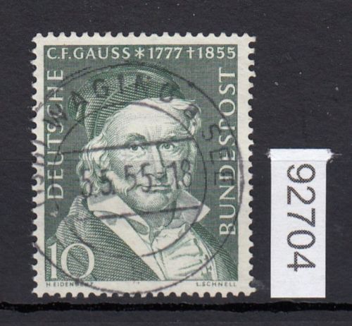 Bund 1955, Mich.-Nr.: 204 LUXUS Zentrisch   Vollstempel