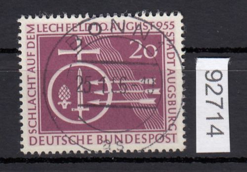 Bund 1955, Mich.-Nr.: 216 LUXUS Zentrisch   Vollstempel