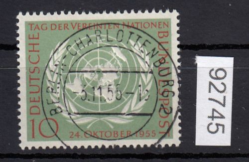 Bund 1955, Mich.-Nr.: 221 LUXUS gestempelt Berlin Charlottenburg  AS