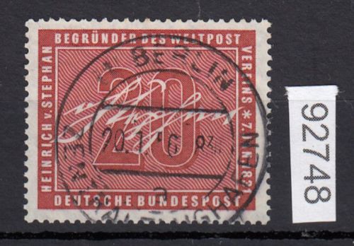 Bund 1956, Mich.-Nr.: 227 LUXUS Zentrisch   Vollstempel