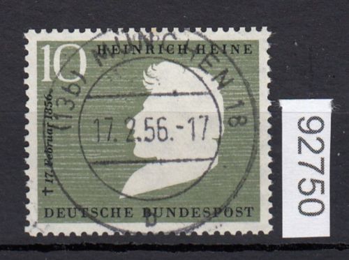 Bund 1956, Mich.-Nr.: 229 LUXUS Zentrisch   Vollstempel   ERSTTAG 17.2.56