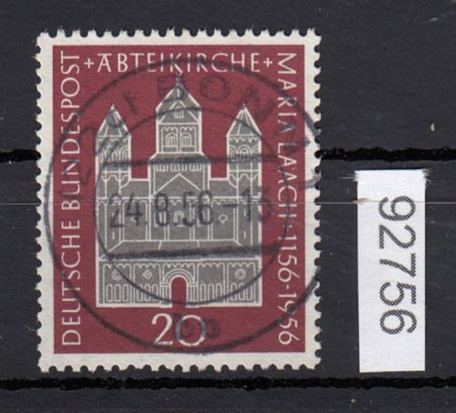 Bund 1956, Mich.-Nr.: 238 LUXUS Zentrisch   Vollstempel
