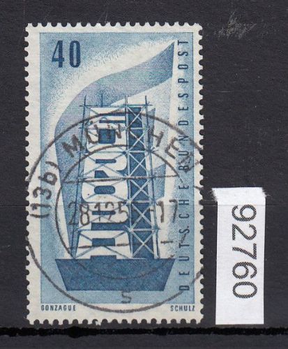 Bund 1956, Mich.-Nr.: 242 LUXUS Zentrisch   Vollstempel