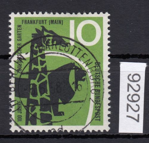 Bund 1958, Mich.-Nr.: 288 LUXUS  Gestempelt+gummi  Berlin Charlottenburg
