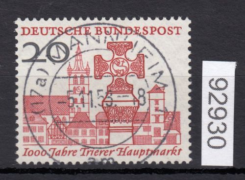 Bund 1958, Mich.-Nr.: 290 LUXUS Gestempelt