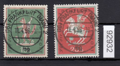 Bund 1958, Mich.-Nr.: 286+287 LUXUS Gestempelt