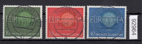 Bund 1960, Mich.-Nr.: 337-339 LUXUS Gestempelt