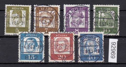 Bund 1961, Mich.-Nr.: 347-355 x LUXUS Gestempelt