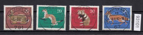 Bund 1967, Mich.-Nr.: 529-532 LUXUS Zentrisch Gestempelt  Vollstempel