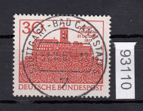 Bund 1967, Mich.-Nr.: 544 LUXUS Zentrisch Gestempelt  Vollstempel