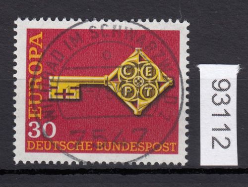Bund 1968, Mich.-Nr.: 560 LUXUS Zentrisch Gestempelt+gummi  Vollstempel