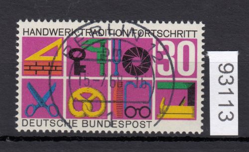Bund 1968, Mich.-Nr.: 553 LUXUS Zentrisch Gestempelt+gummi  Vollstempel