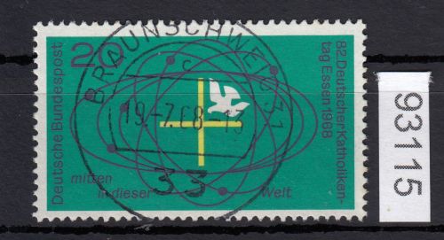 Bund 1968, Mich.-Nr.: 568 LUXUS Zentrisch Gestempelt  Vollstempel