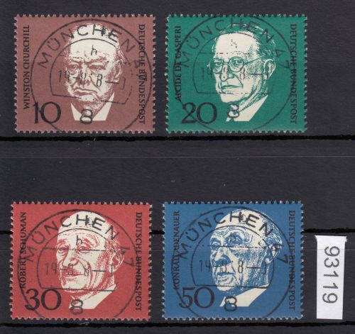 Bund 1968, Mich.-Nr.: 554-57 LUXUS Gestempelt+gummi