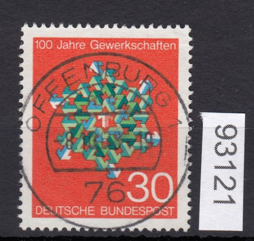 Bund 1968, Mich.-Nr.: 570 LUXUS Zentrisch Gestempelt  Vollstempel